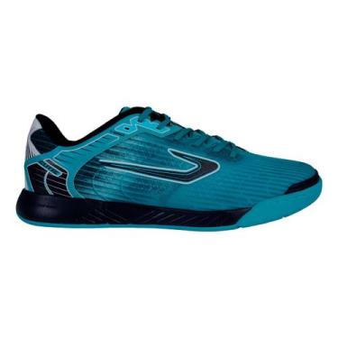 Imagem de Chuteira futsal topper elitte, Azul, Preto, 40