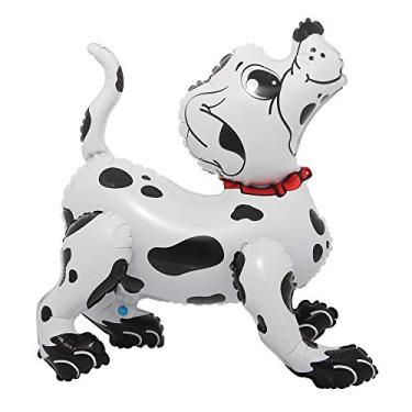 Imagem de Balão de papel alumínio animal fofo desenho animado cachorro gigante decoração de feliz aniversário chá de bebê suprimentos de festa meninos brinquedo