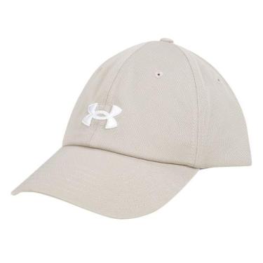 Imagem de Boné Under Armour Aba Curva Blitzing Feminino, Bege, Único