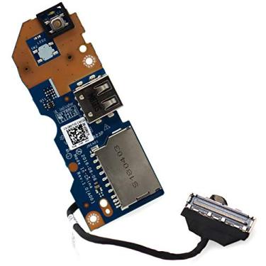 Imagem de Deal4GO Placa de botão liga/desliga leitor de cartão SD USB IO Board LS-D823P 8N7VD 08N7VD Substituição para Dell Inspiron 15 7460 7472