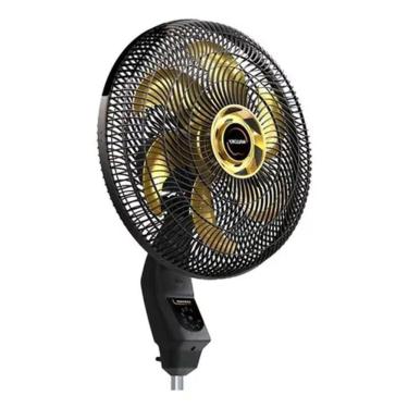 Imagem de Ventilador De Coluna  Chronos 40Cm Mallory Preto E Dourado 