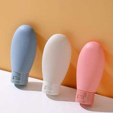 Imagem de Garrafas de viagem vazias para artigos de higiene pessoal, recipientes de tamanho de viagem, sem BPA, à prova de vazamento, recarregável para armazenamento de amostras para produtos de higiene pessoal