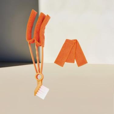 Imagem de Escova de limpeza de ventilação de ar condicionado, ferramenta de remoção de poeira com capa de microfibra removível e lavável