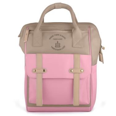 Imagem de Bolsa Maternidade Grande Mamae Bebe Espaçosa Resistente (Rosa e Marrom)