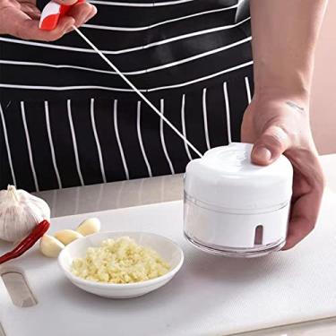 Imagem de Espremedor de alho de aço inoxidável com casca de PP, triturador de utensílios de cozinha para alho, gengibre