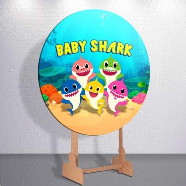 Imagem de Capa para painel Shark tema Tubarão Baby decoração festa infantil tama