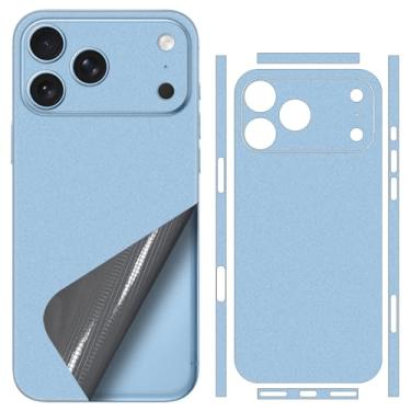 Imagem de SUKIDIOVQ Para iPhone 17 Pro Max Skin Wrap usando material 3M Acabamento metálico Precisão Cor-Matching Phone Sticker Film Vinyl Decal Glass Protector para a parte de trás