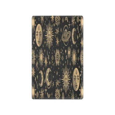 Imagem de Blueangle Placa de parede decoradora de capa em branco, tamanho padrão 1 gangue arte lua interruptor solar capa para quarto de escritório em casa 4,53 x 2,76 polegadas (346)