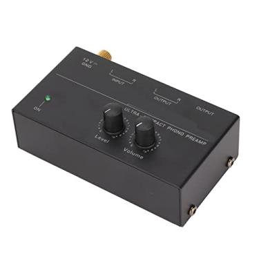 Imagem de Akozon PP500 Phono Pré-amplificador Estéreo de Baixo Ruído de Entrada/saída Mini Pré-amplificador Com Controle de Volume para Toca-discos (Plugue dos EUA)