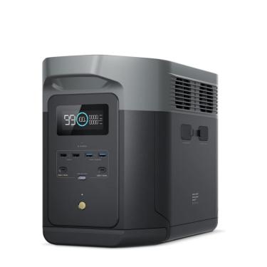 Imagem de Gerador Delta 2 Max 2048Wh, 2400W/3400W, LFP, 5 Tomadas AC, 7 Portas DC, Solar 2×500W Ecoflow (127, Volts)