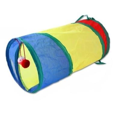 Imagem de Brinquedo Para Pets Túnel Labirinto Para Gatos Colorido(Longo)