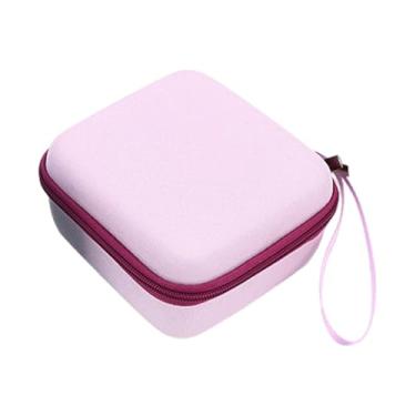 Imagem de BaotyJie Estojo universal para câmera instantânea Mini 12/11/9/8, prático, portátil e leve, com alça de pulso. Capa protetora, Rosa