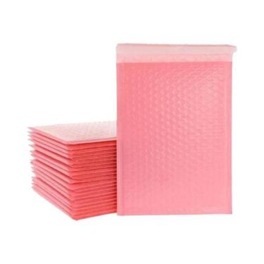 Imagem de Envelopes Bolha Autoadesivos Rosa 100 Unidades Para Livros, Revistas E