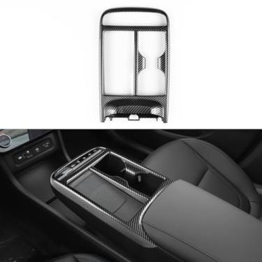 Imagem de FEXIDA Para Hyundai Tucson Limited/Hybrid 2025-2026 Painel de botões do console central, acabamento da tampa do suporte de copo estilo fibra de carbono