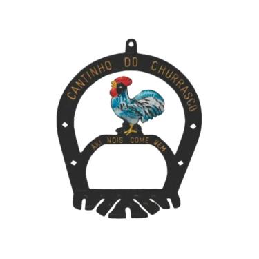 Imagem de Suporte Porta Espetos modelo Galo Aluminio Fundido