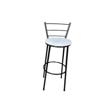 Imagem de Banqueta Para Cozinha Gourmet Com Encosto E Estofado Confortavél Para 