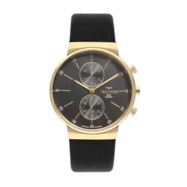 Imagem de Relógio Technos Slim Preto/Dourado Masculino VD36AD/0F-Masculino