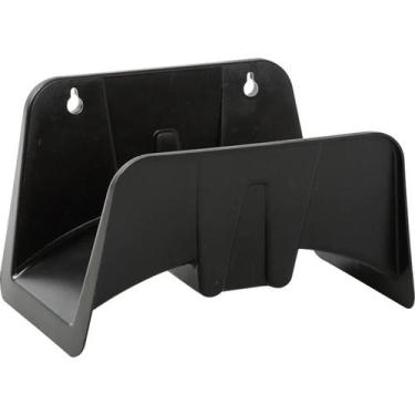 Imagem de Suporte para Mangueira de PVC  Organizador de Parede  Preto  Jardim e 