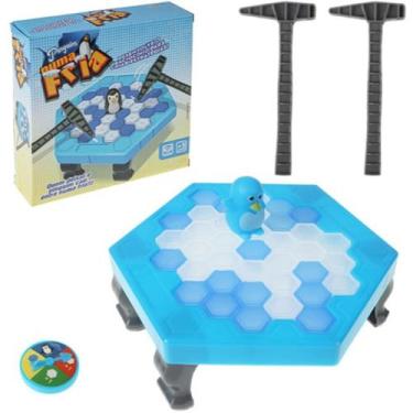 Imagem de Jogo Mesa Quebra Gelo Pinguim Grande18x18 Brinquedo Infantil - Art Bri