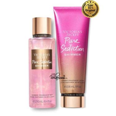 Imagem de Kit Victoria Secret Pure Sedution Shimmer Creme e Colonia com Brilho O