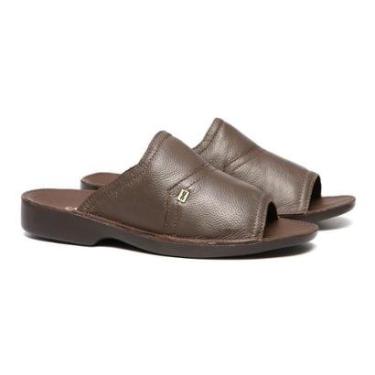 Imagem de Sandalia Masculina Tradicional Satie Cafe Samello-Masculino