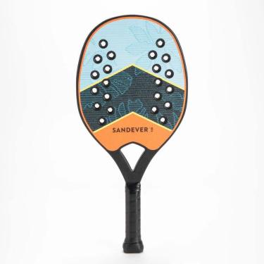 Imagem de Conjunto Beach Tennis 2 Raquetes Starter Laranja + Bola Laranja