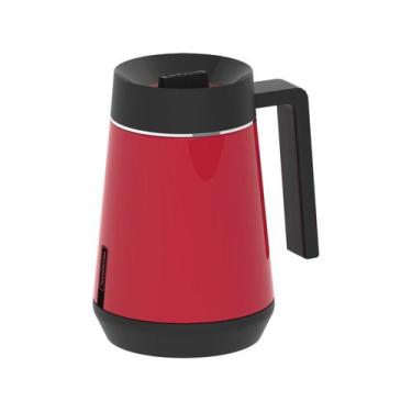 Imagem de Bule de Chá e Café Térmico Vermelho com Tampa e Infusor 300ml Tramonti