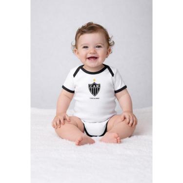 Imagem de Body Bori Bebê Infantil Atlético Mineiro Galo Oficial Torcida Baby-Unissex