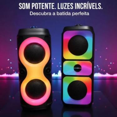 Imagem de Caixa De Som Bluetooth Com Iluminação Led E Som Alto Para Festa - JAY