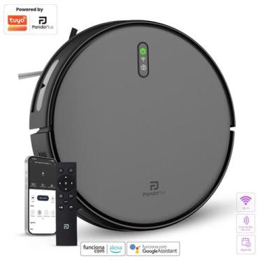 Imagem de Aspirador Robô Inteligente Com App Panda Plus AMGR2 Alexa Google Giro 