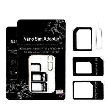 Imagem de Adaptador de Chip Nano para Micro e Padrão para Todos Celular