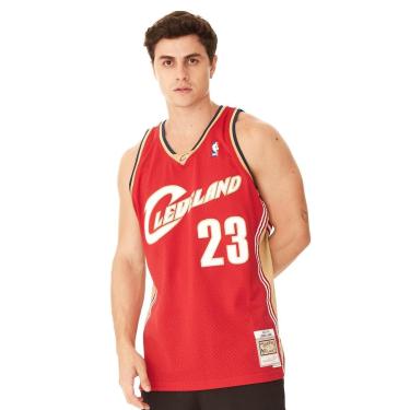 Imagem de Regata Mitchell & Ness Jersey Swingman Road Jersey Cleveland Cavaliers Lebron James Mas...