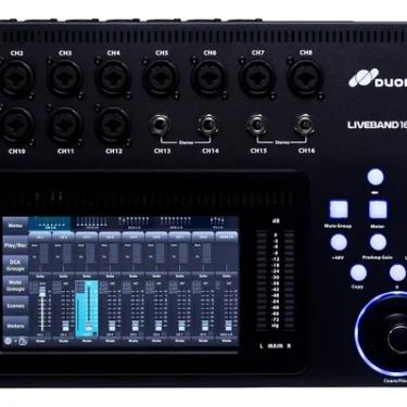 Imagem de Mesa De Som Digital 16 Canais Duonn Liveband 16 Mesa De Som Digital Profissional Usb Bluetooth Para Igrejas E Eventos