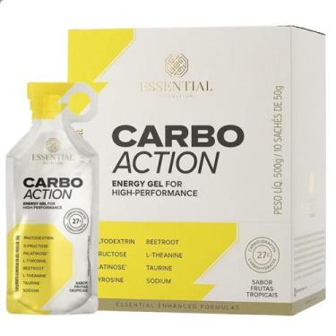 Imagem de Gel Carbo Action Sem Cafeína Display 10 UN 500g Essential Nutrition, F