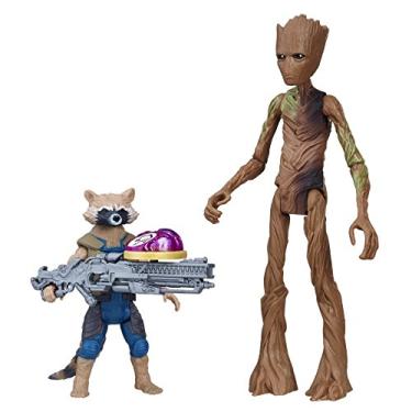 Imagem de Novo Boneco Marvel Vingadores Rocket e Groot Hasbro E0563