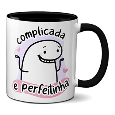 Imagem de Caneca Flork Namorados Apaixonados Complicada E Perfeitinha (Preta)