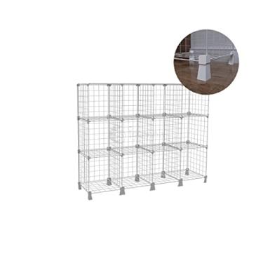 Imagem de Estante para Livros Roupas Sapatos Livreiro com 12 Nichos Prateleira Organizadora para Quarto