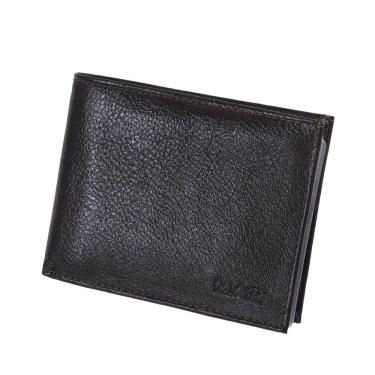 Imagem de Carteira Masculina Aberta Couro Legítimo Porta Cartão Documentos RG CNH Moedas Níquel Folha Cheque
