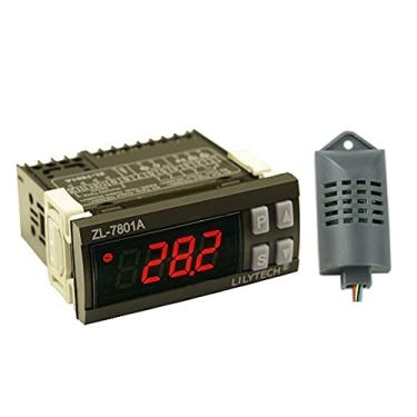 Imagem de Qudai Controlador de Temperatura Inteligente Multifunções PID Incubadora Automática de Temperatura Do PID Termômetro com Display LCD e Dois Sensor de 100 V-240 V AC ZL-7801A NP