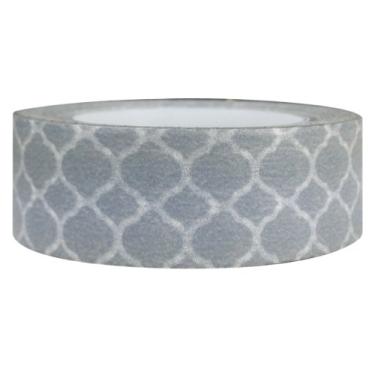 Imagem de (Grey Marrakech Trellis) - AllyDrew Colourful Patterns Japanese Washi Masking Tape - Grey Marrakech Trellis