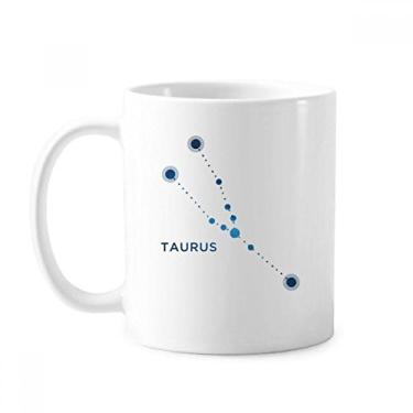 Imagem de Caneca de cerâmica do signo do zodíaco da constelação de Touro cerâmica xícara de porcelana de café