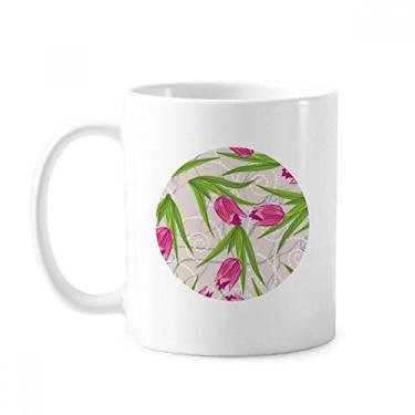 Imagem de Caneca de cerâmica cerâmica para café e porcelana de café com flores e cravo