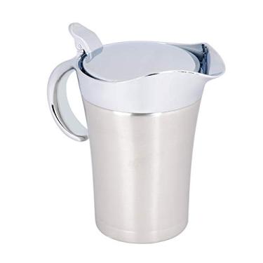 Imagem de Garrafa térmica isolada a vácuo de parede dupla de 450 ml a 50 ml, garrafa térmica de café de 750 ml, garrafa térmica de aço inoxidável 304 para molho, jarra de servir utensílios de cozinha (grande, 750 ml)