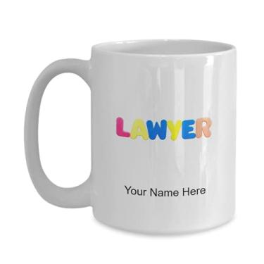 Imagem de Caneca de café personalizada para advogado, ideia de advogado, crianças, meninos e meninas, amor - Caneca de café de 425 g