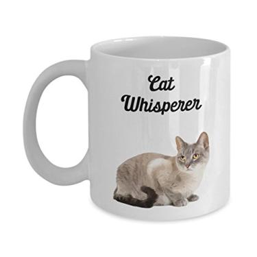 Imagem de Caneca de gato sussurro - Caneca de café sussurro de gato - Caneca de café de cacau quente engraçado - ideia de de Natal