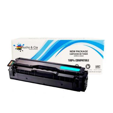 Imagem de Toner Compatível Com Samsung 504S Clt-C504s Clp415nw Clx4195fn Sl-C1810w Ciano 1.800 Páginas - Cartucho & Cia