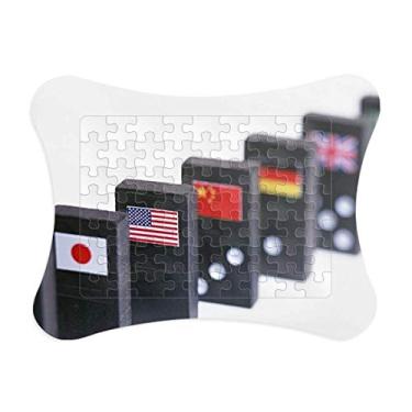 Imagem de Pai Gow – Moldura de quebra-cabeça com a bandeira de dados para jogos