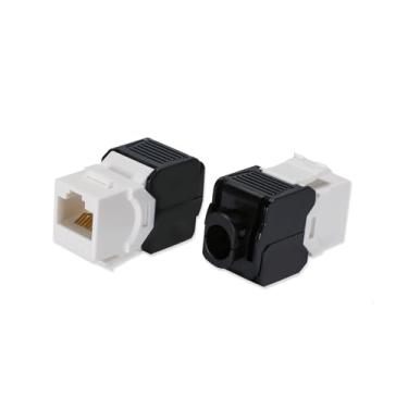 Imagem de QSFPTEK Acoplador RJ45 Cat6 de 20 peças, módulo de conector Keystone sem ferramentas sem blindagem, extensor de cabo, conectores fêmea para fêmea, adaptador para cabeamento Ethernet de rede de