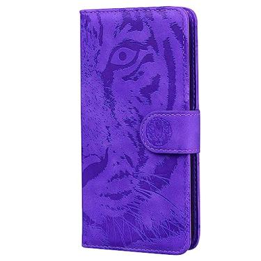 Imagem de HUANGTAOLI Capa carteira de couro PU com fecho magnético para Samsung Galaxy S7 Edge, slots de cartão capa flip protetora para Samsung Galaxy S7 Edge