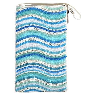 Imagem de Bamboo Trading Company Bolsa unissex para adultos, bolsas para fazer ondas, Azul multi, NS, Transversal